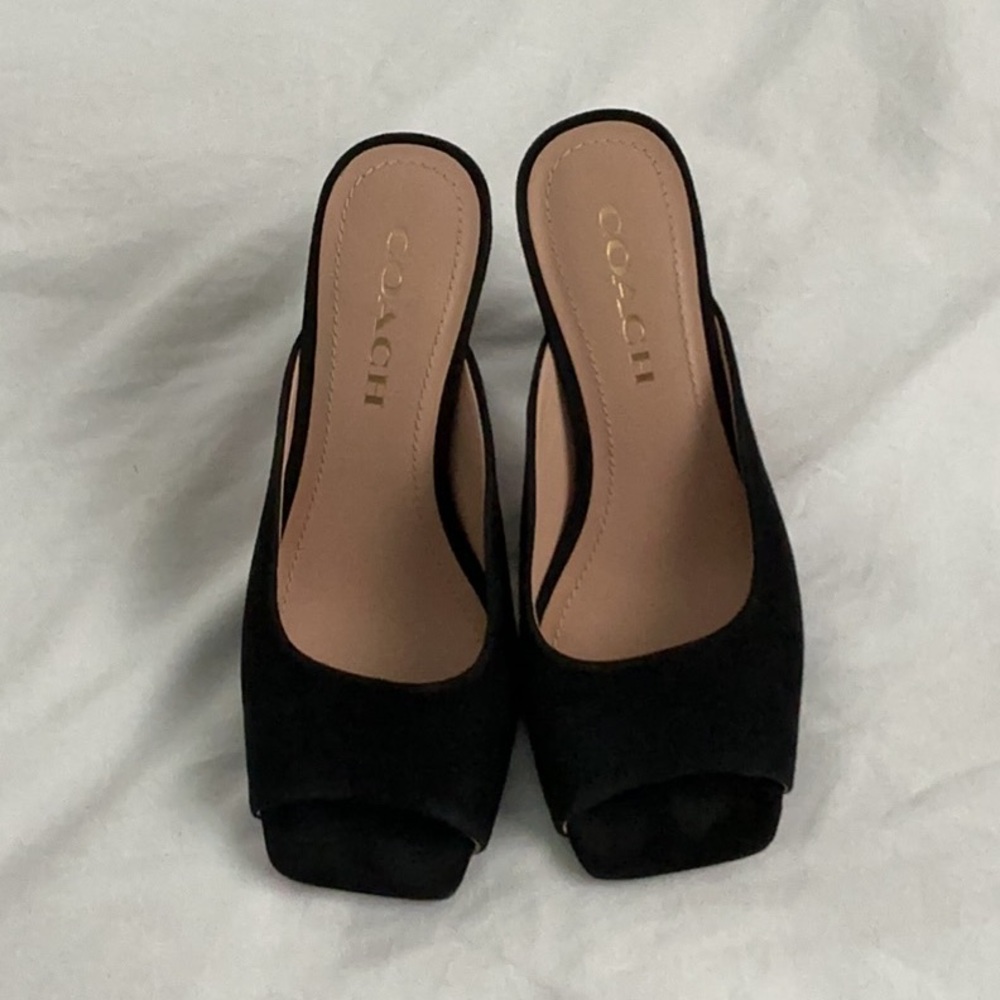 Coach Black Laurence Heels